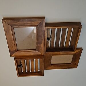 RARE 18×1.75×18 3d Raw clip picture Wood photo frames Collage hanging